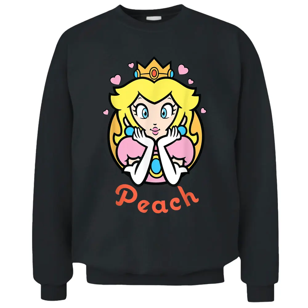 Nintendo Super Mario Princess Peach Portrait Pullover Sweatshirt