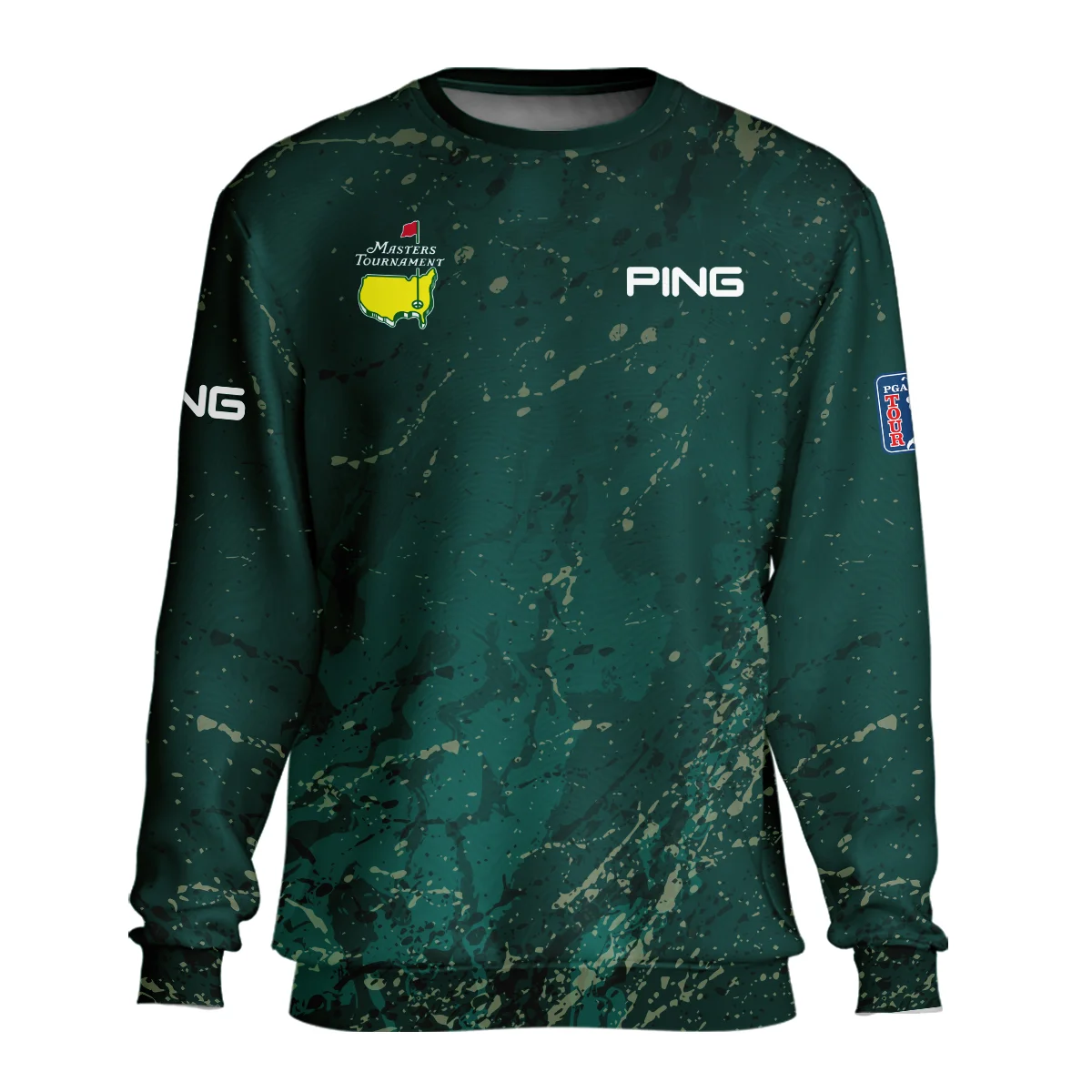 Old Cracked Texture With Gold Splash Paint Masters Tournament Ping Unisex Sweatshirt Style Classic Sweatshirt