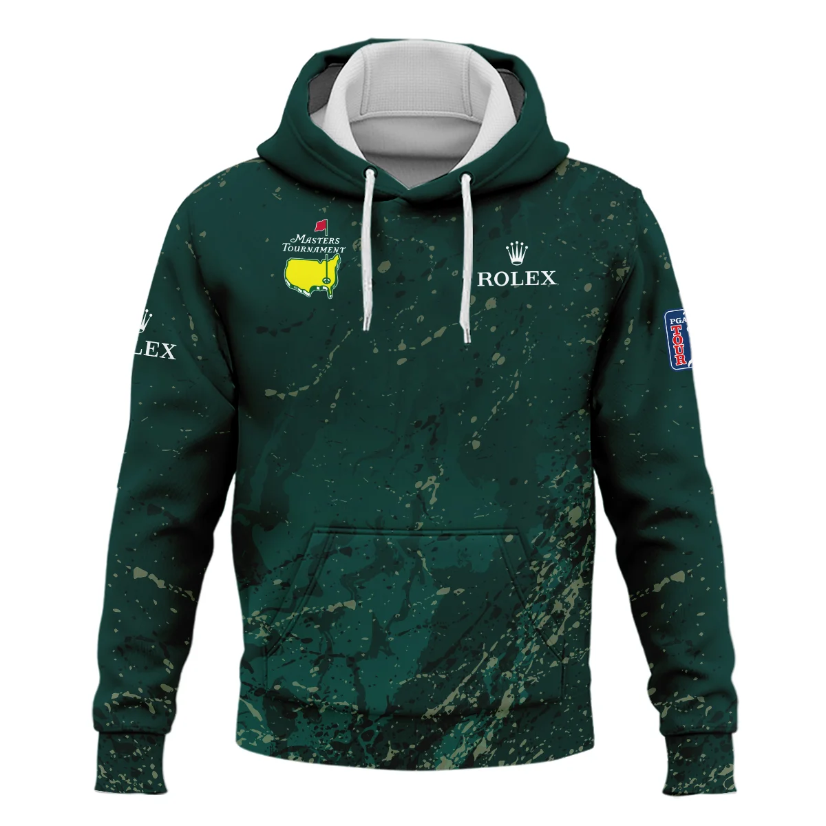 Old Cracked Texture With Gold Splash Paint Masters Tournament Rolex Hoodie Shirt Style Classic Hoodie Shirt