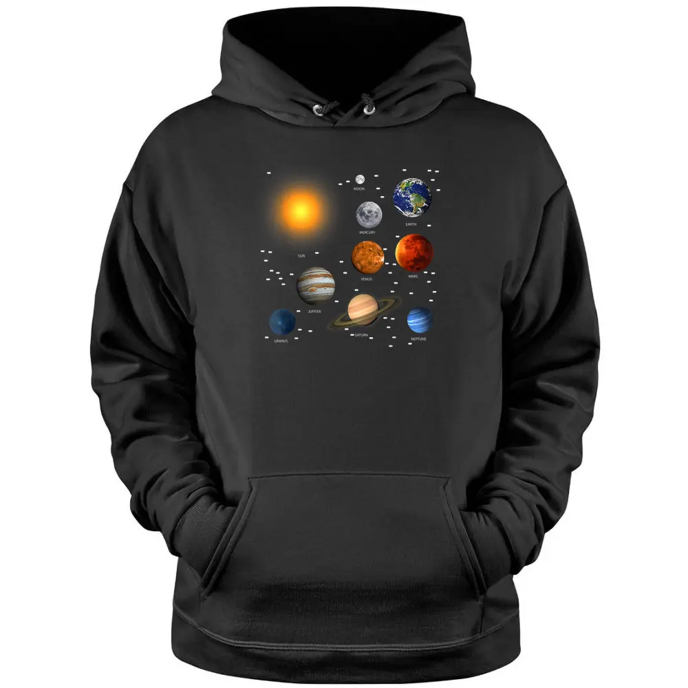 Our Solar System Science Educationt Shirt Men Women Kids Pullover Hoodie