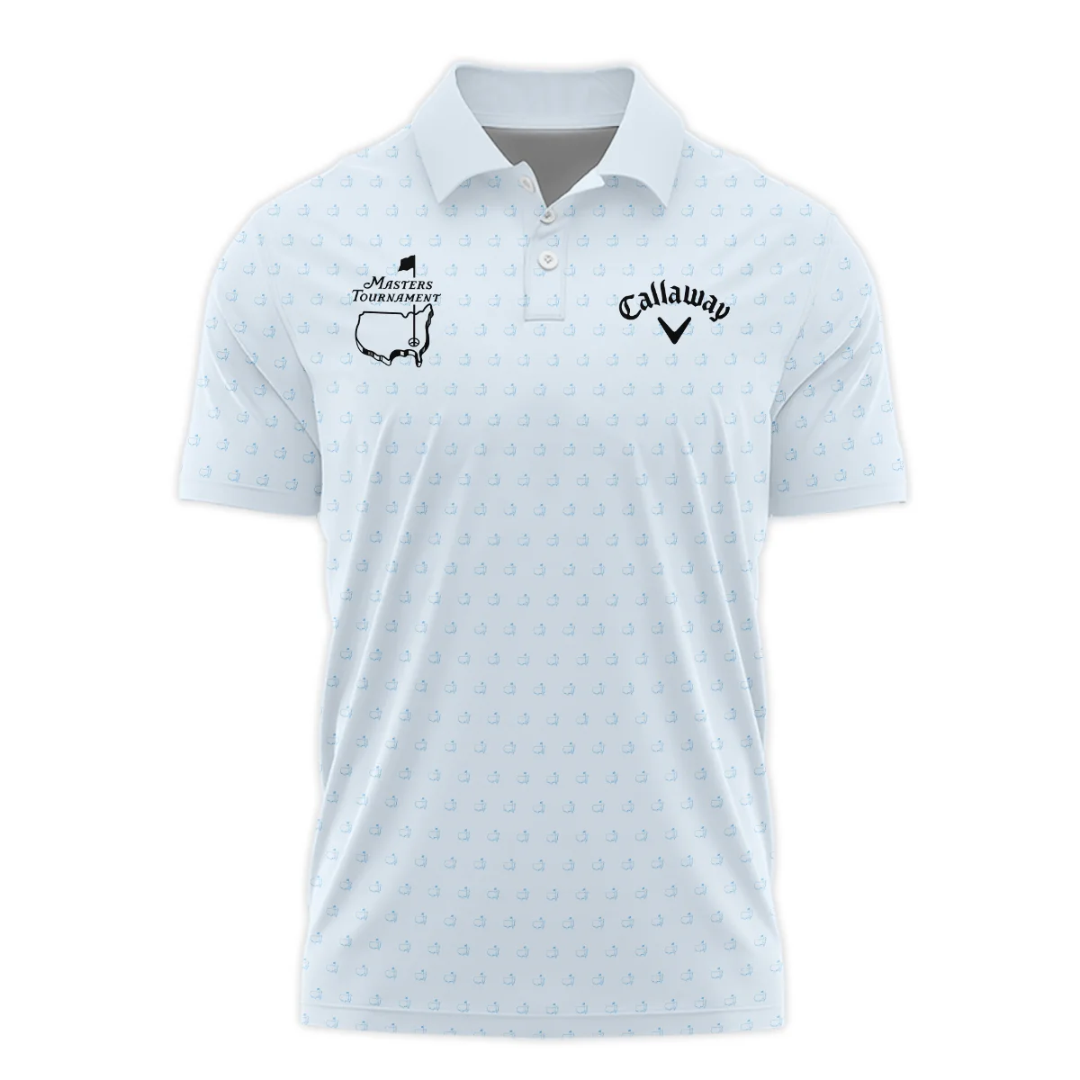 Pattern Masters Tournament Callaway Hoodie Shirt White Light Blue Color Pattern Logo  Hoodie Shirt