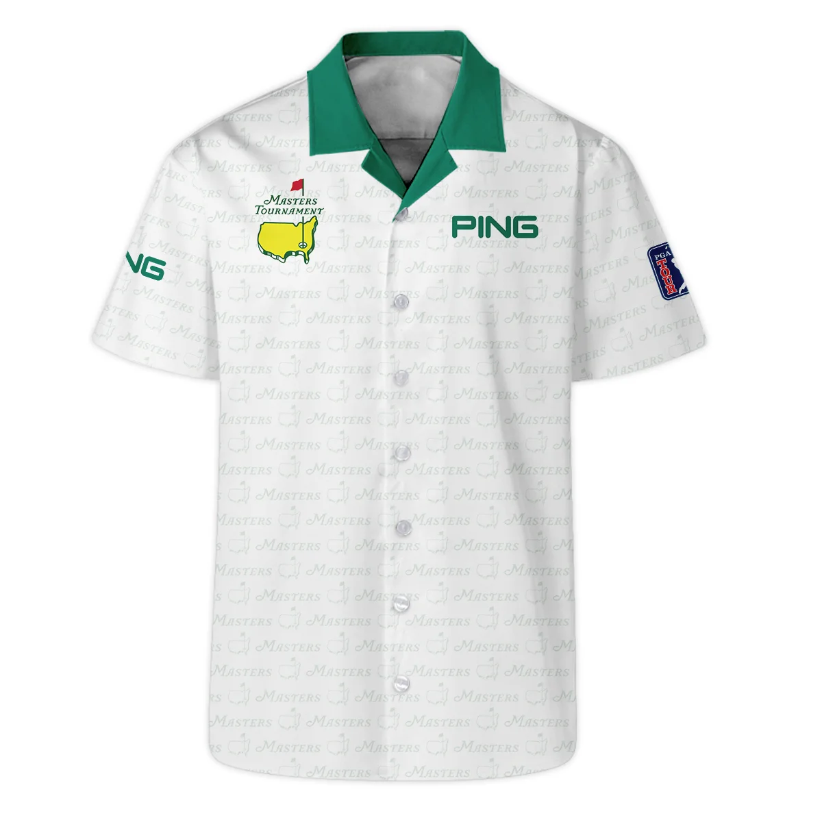 Pattern Masters Tournament Ping Hoodie Shirt White Green Sport Love Clothing Hoodie Shirt