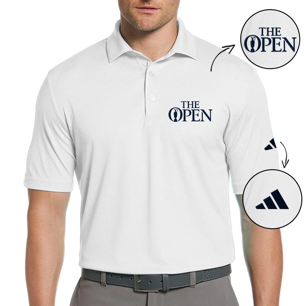 PGA Tour Embroidered Polo Adidas The Open Championship Embroidered Apparel