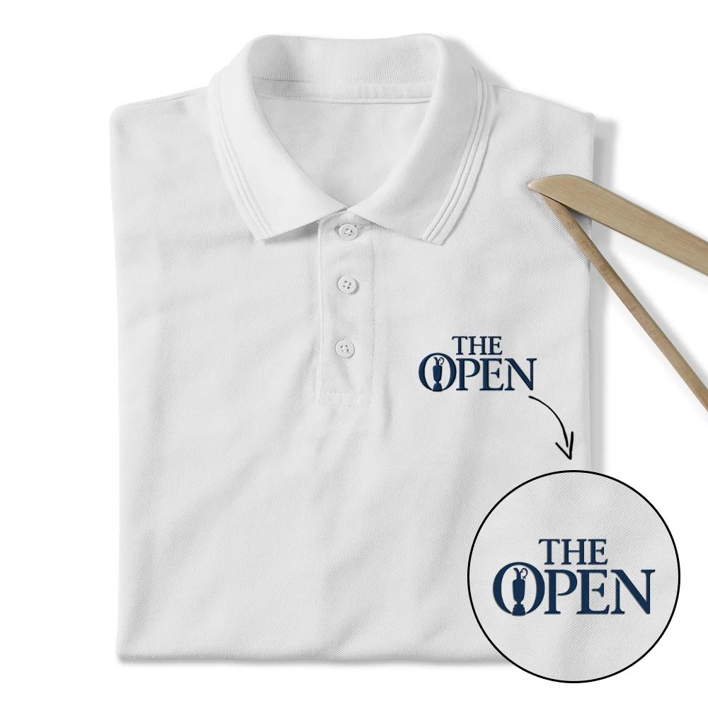 Embroidered Polo Adidas The 152nd Open Championship Royal Troon Embroidered Apparel