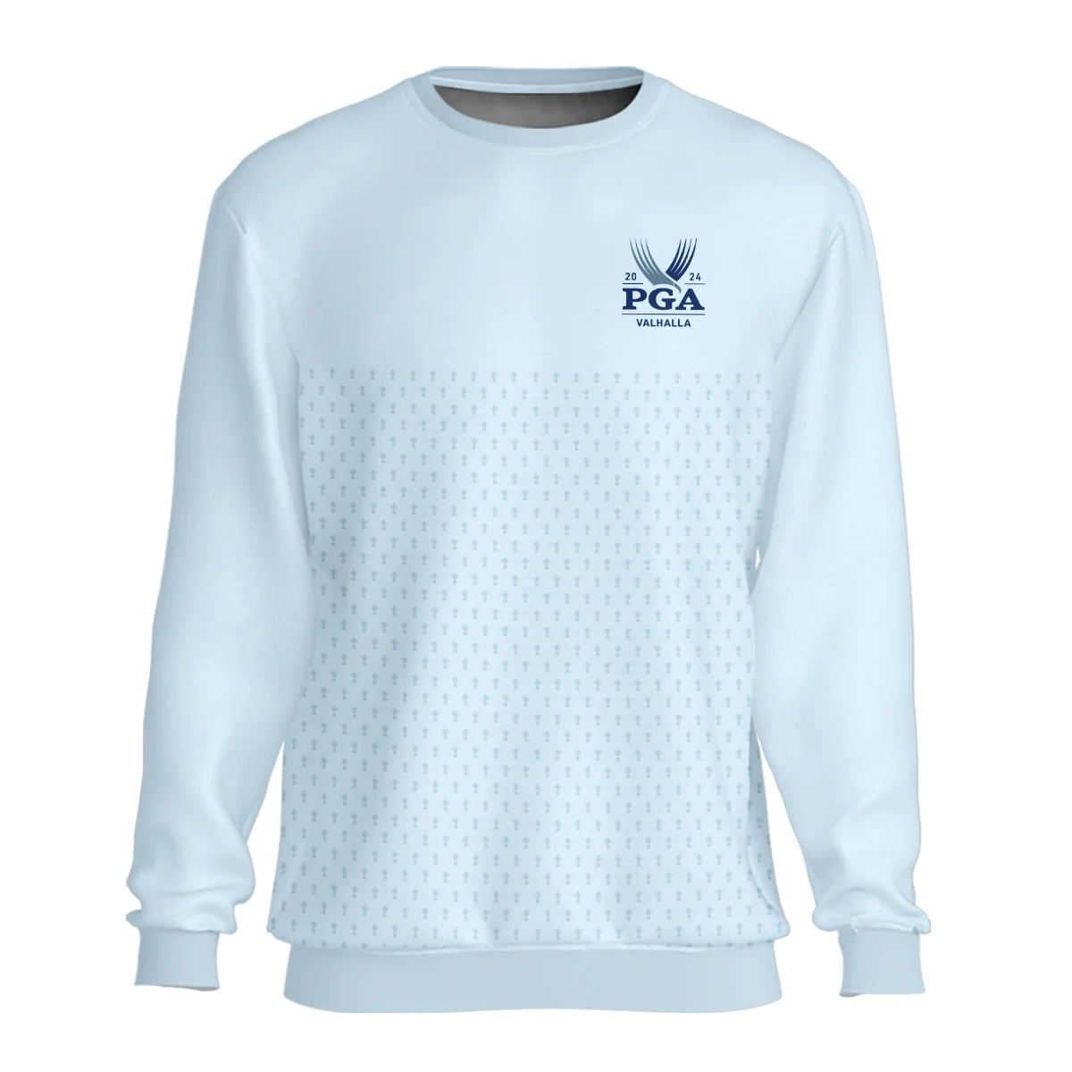 PGA Trophy Pattern Light Blue 2024 PGA Championship Valhalla Callaway Unisex Sweatshirt Style Classic Sweatshirt