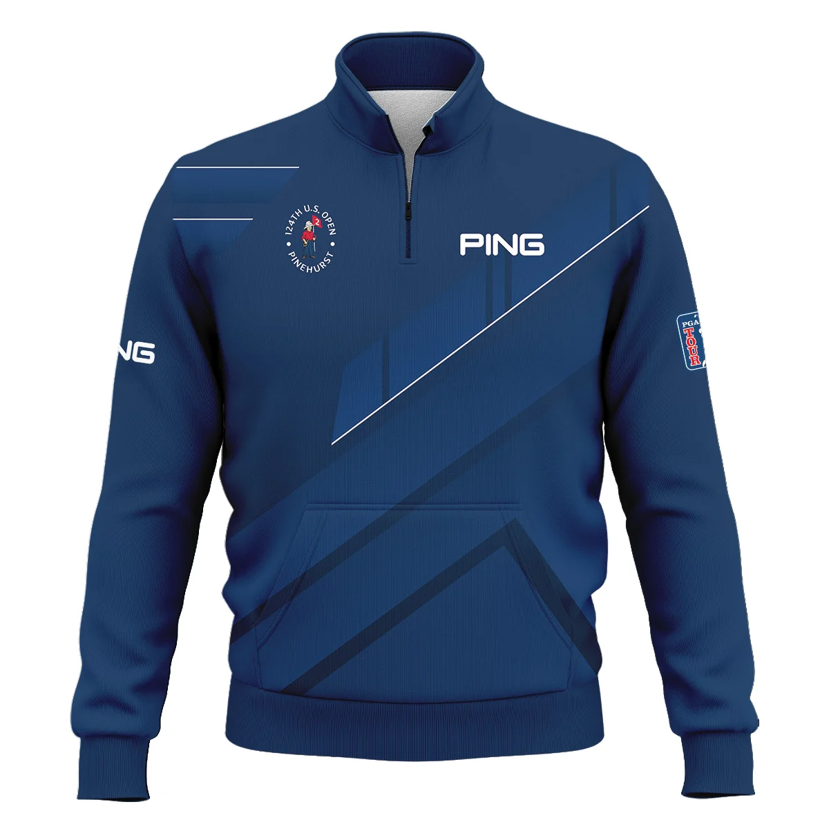 Ping 124th U.S. Open Pinehurst Blue Gradient With White Straight Line Unisex Sweatshirt Style Classic Sweatshirt