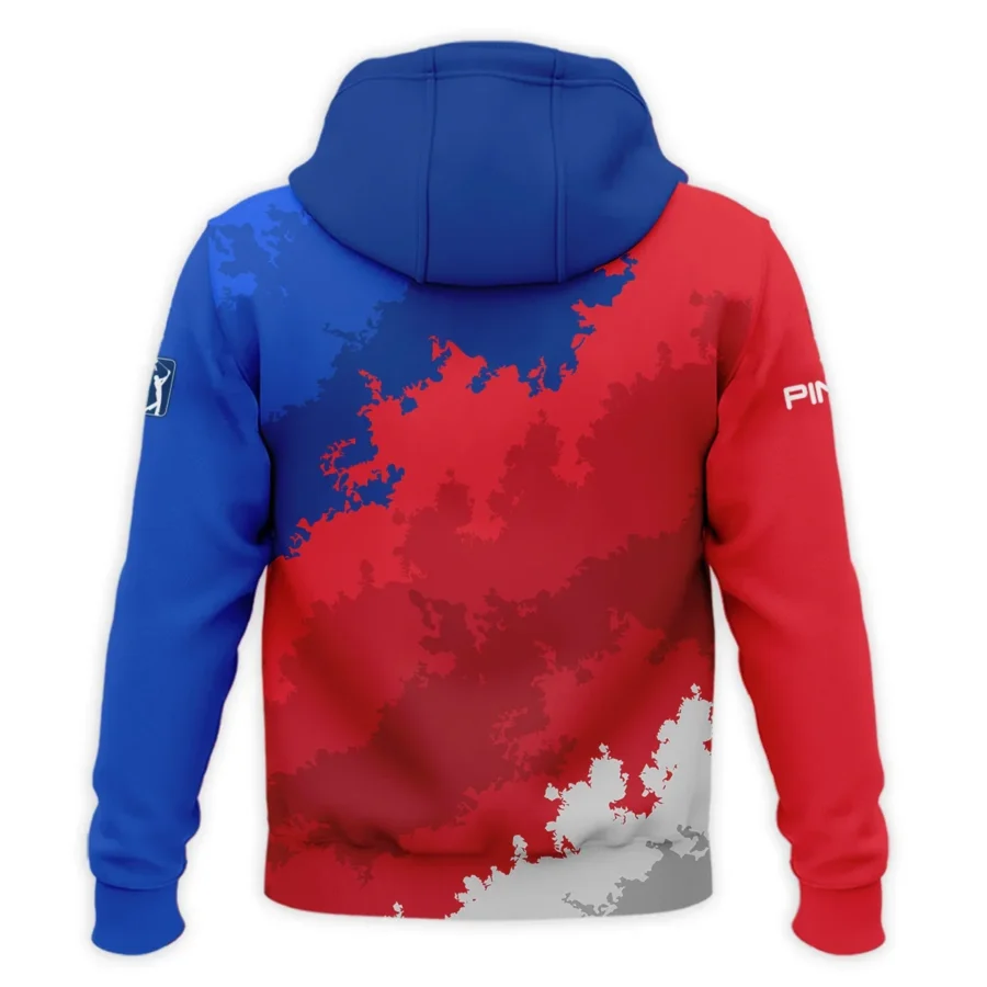 Ping 124th U.S. Open Pinehurst Blue Red White Background Zipper Hoodie Shirt Style Classic