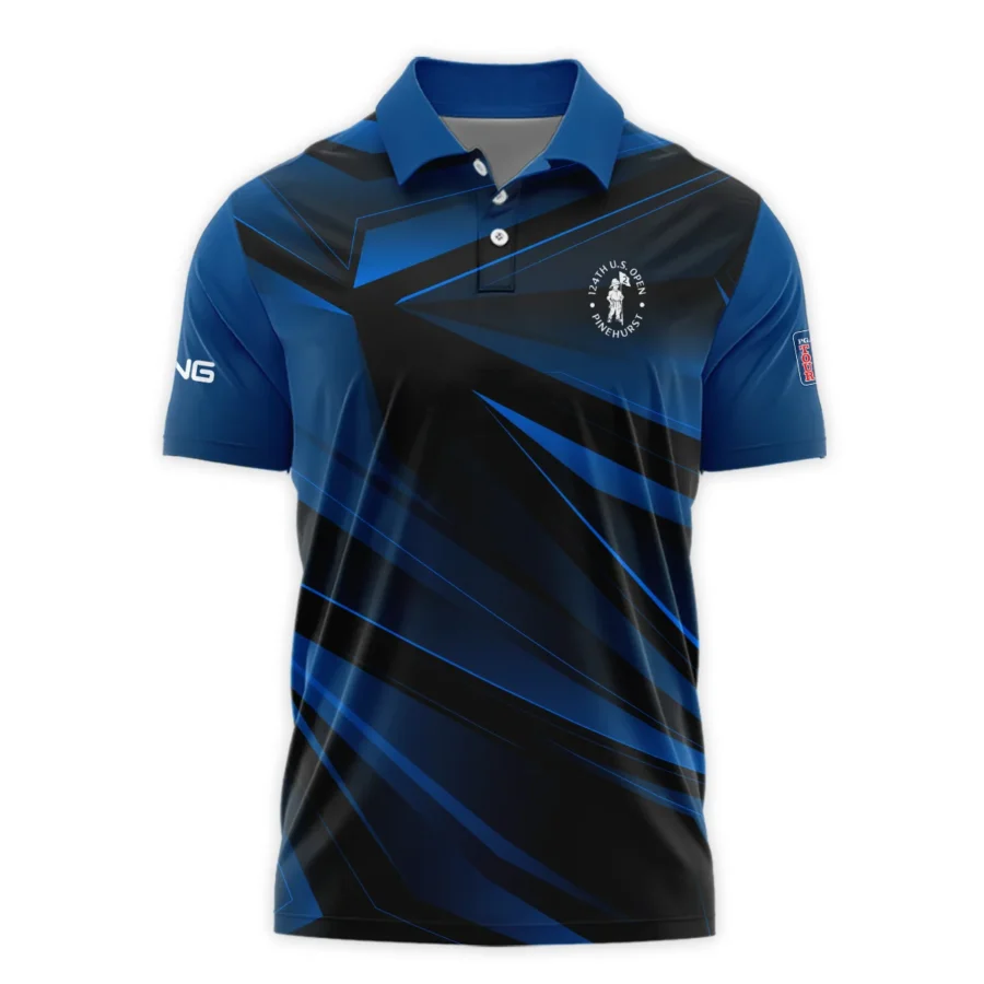 Ping 124th U.S. Open Pinehurst Dark Blue Gradient Sublimation Polo Shirt Style Classic