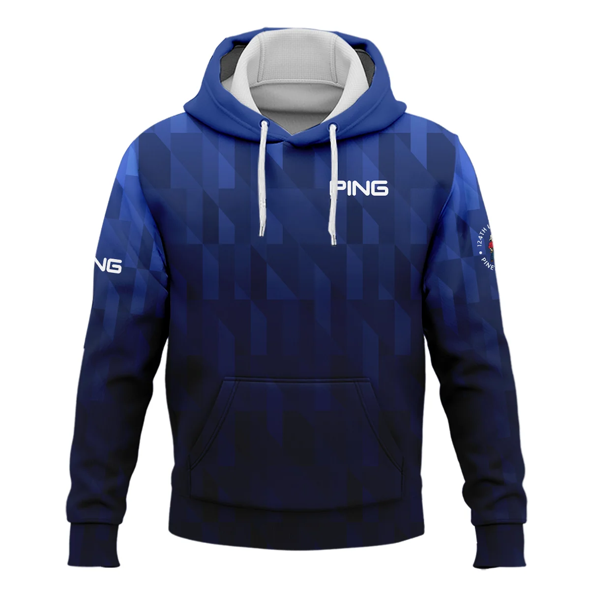 Ping 124th U.S. Open Pinehurst Golf Sport Hoodie Shirt Blue Fabric Geometric Pattern  All Over Print Hoodie Shirt