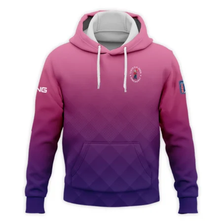 Ping 124th U.S. Open Pinehurst Purple Pink Gradient Abstract Hoodie Shirt Style Classic