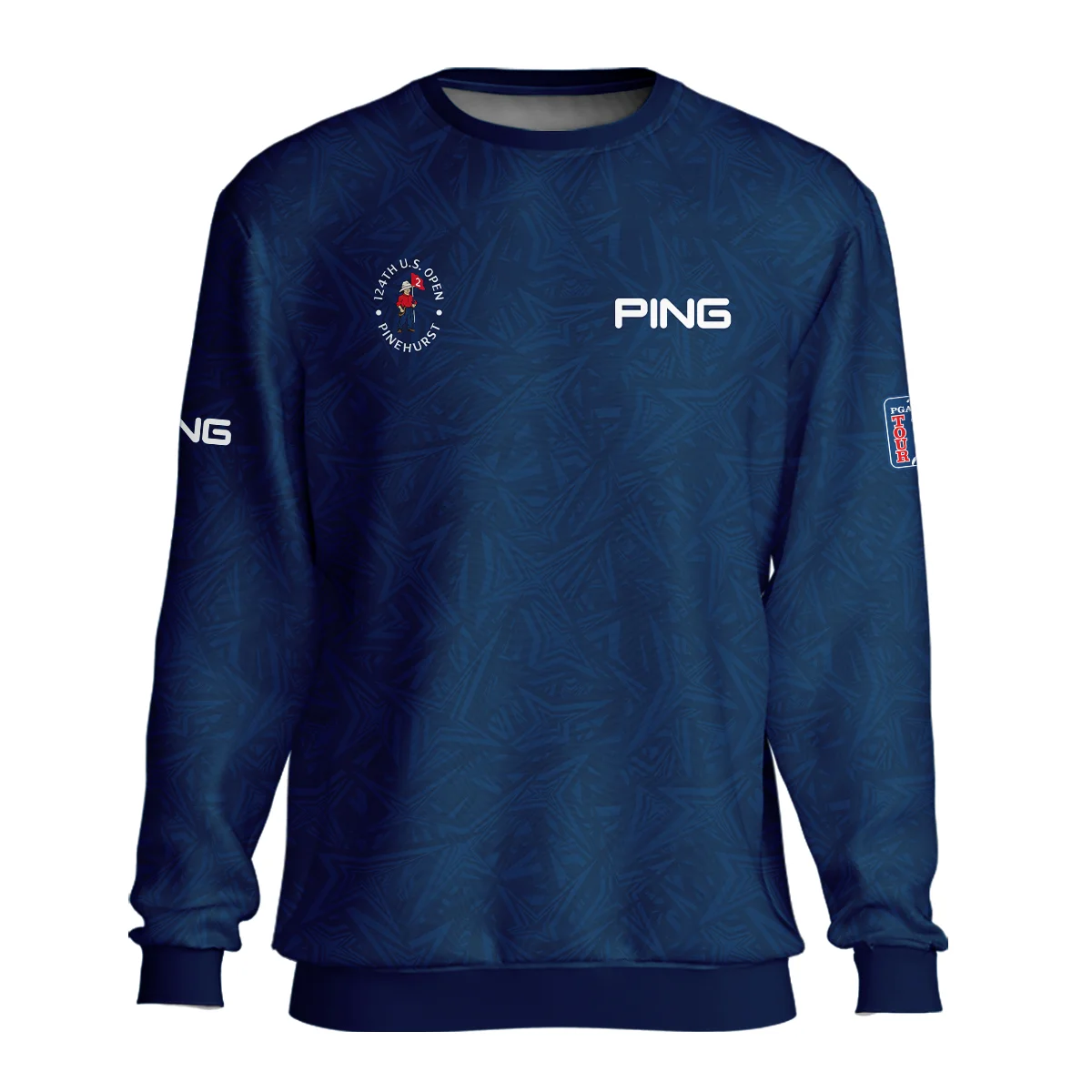 Ping 124th U.S. Open Pinehurst Stars Gradient Pattern Dark Blue Unisex Sweatshirt Style Classic Sweatshirt