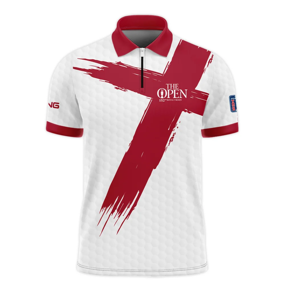 Ping 152nd The Open Championship Golf Sport Sleeveless Jacket Red White Golf Pattern All Over Print Sleeveless Jacket