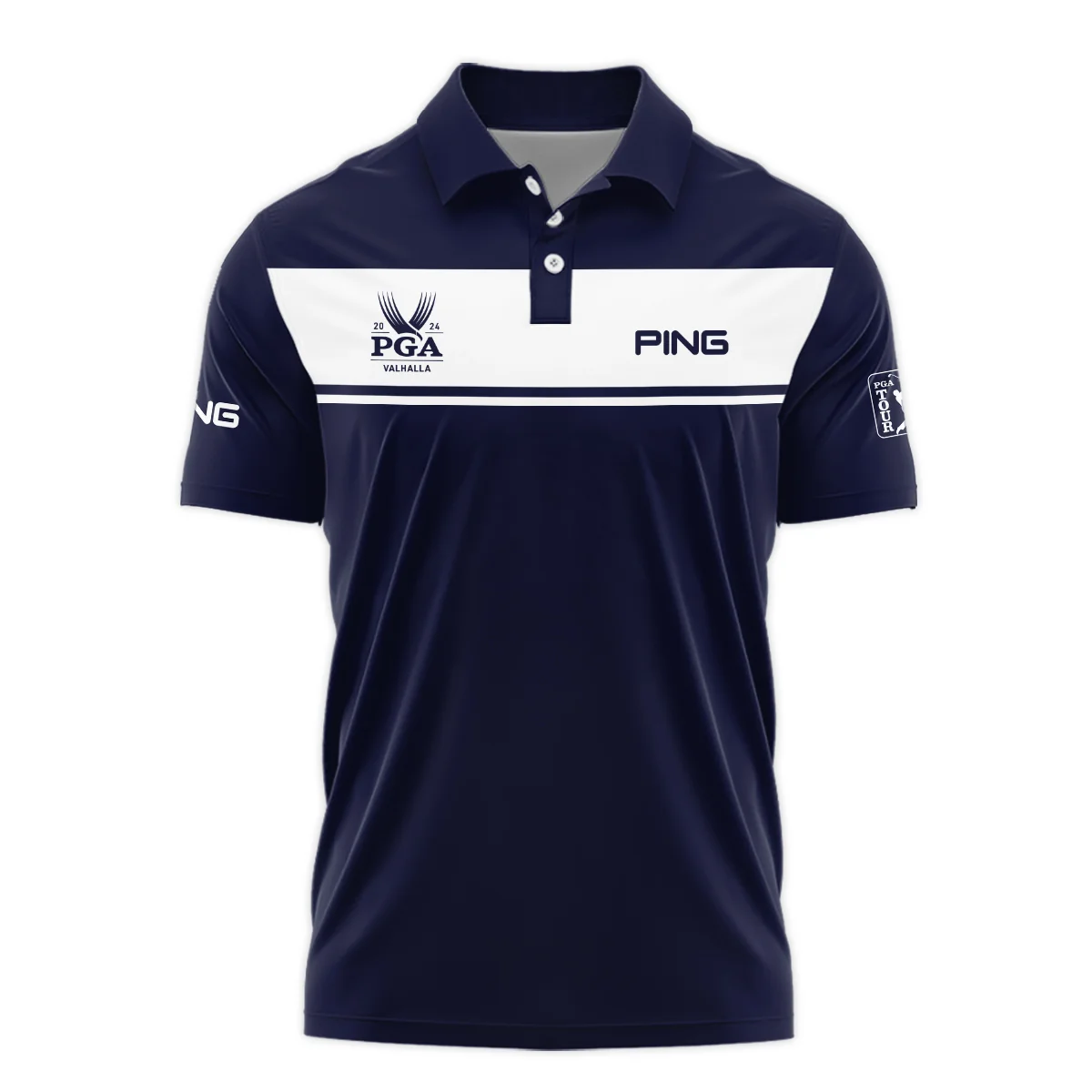 Ping 2024 PGA Championship Golf Unisex T-Shirt Sports Dark Blue White All Over Print T-Shirt