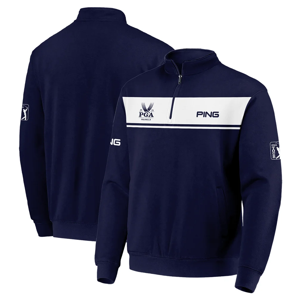 Ping 2024 PGA Championship Golf Hoodie Shirt Sports Dark Blue White All Over Print Hoodie Shirt