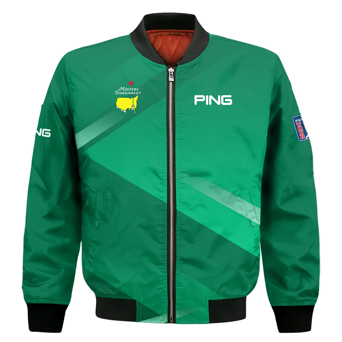 Ping Masters Tournament Golf Hoodie Shirt Green Gradient Pattern Sports All Over Print Hoodie Shirt