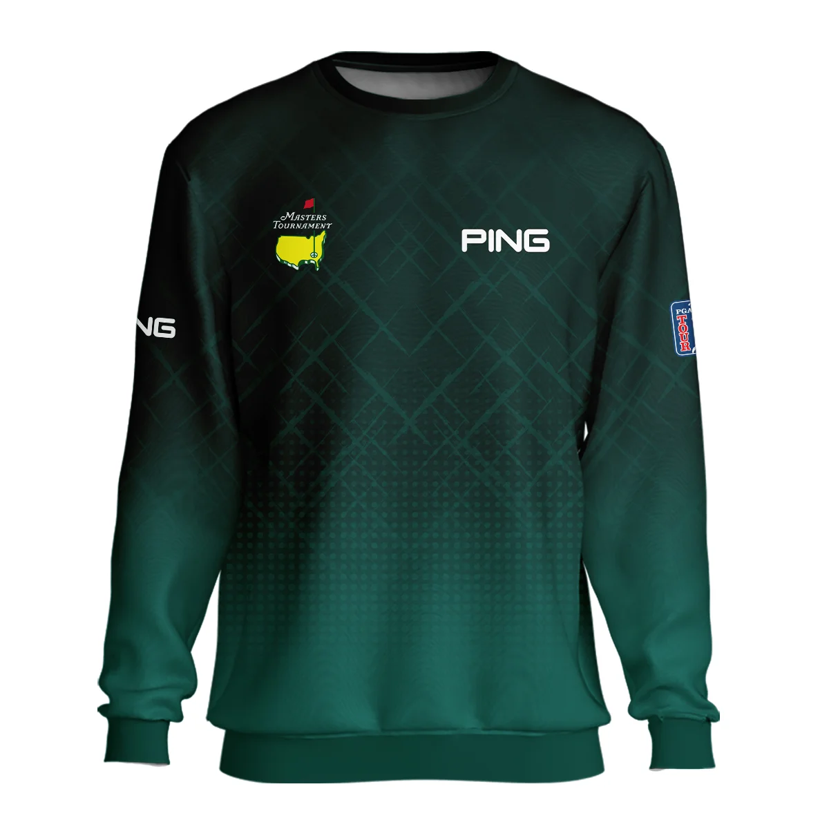 Ping Masters Tournament Sport Jersey Pattern Dark Green Unisex Sweatshirt Style Classic Sweatshirt