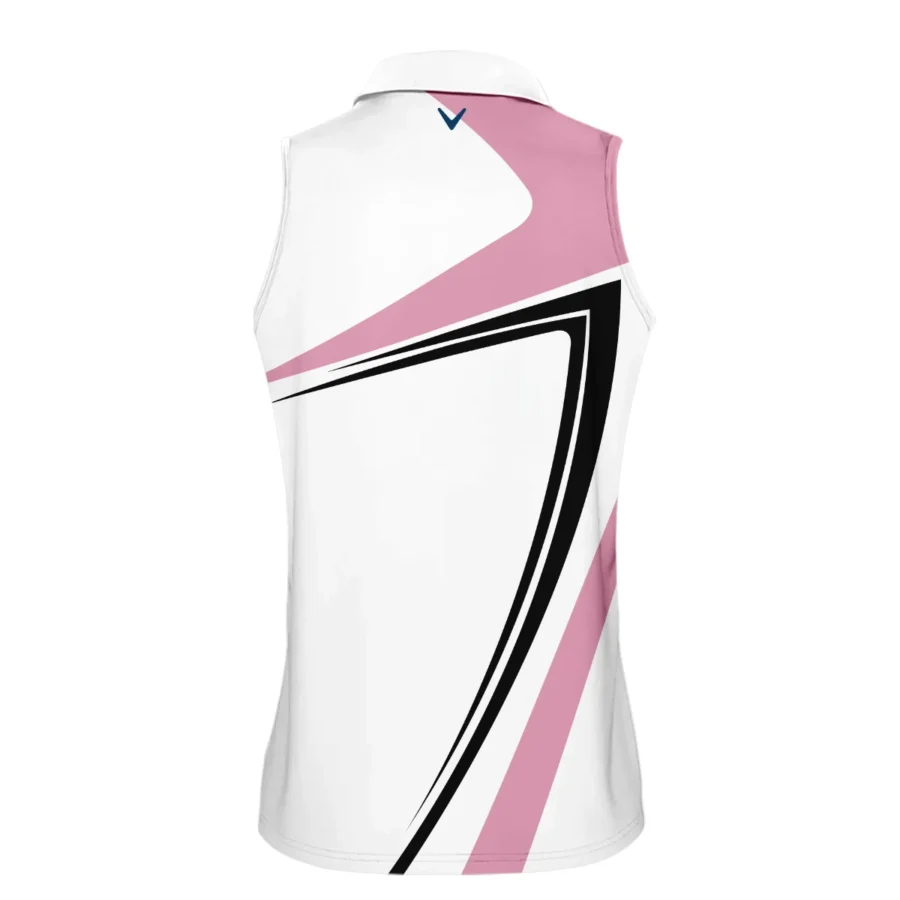 Pink Black Golf Pattern 79th U.S. Women’s Open Lancaster Callaway Sleeveless Polo Shirt