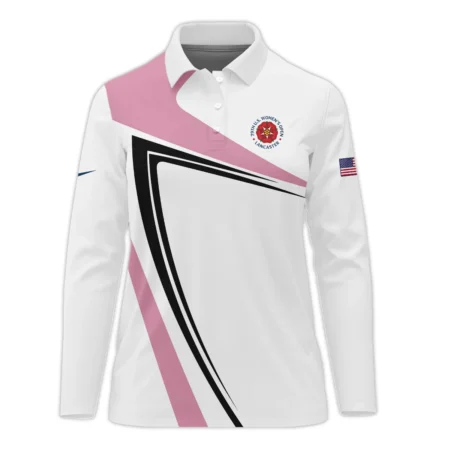Pink Black Golf Pattern 79th U.S. Women’s Open Lancaster Nike Short Polo Shirt