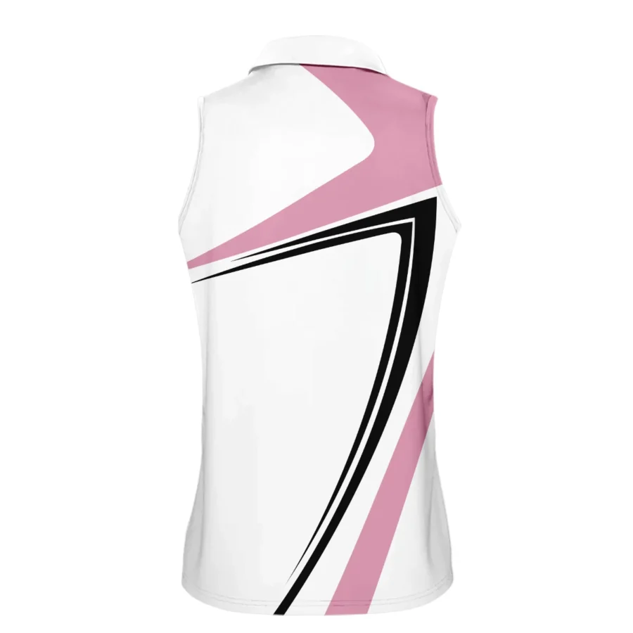 Pink Black Golf Pattern 79th U.S. Women’s Open Lancaster Nike Zipper Sleeveless Polo Shirt