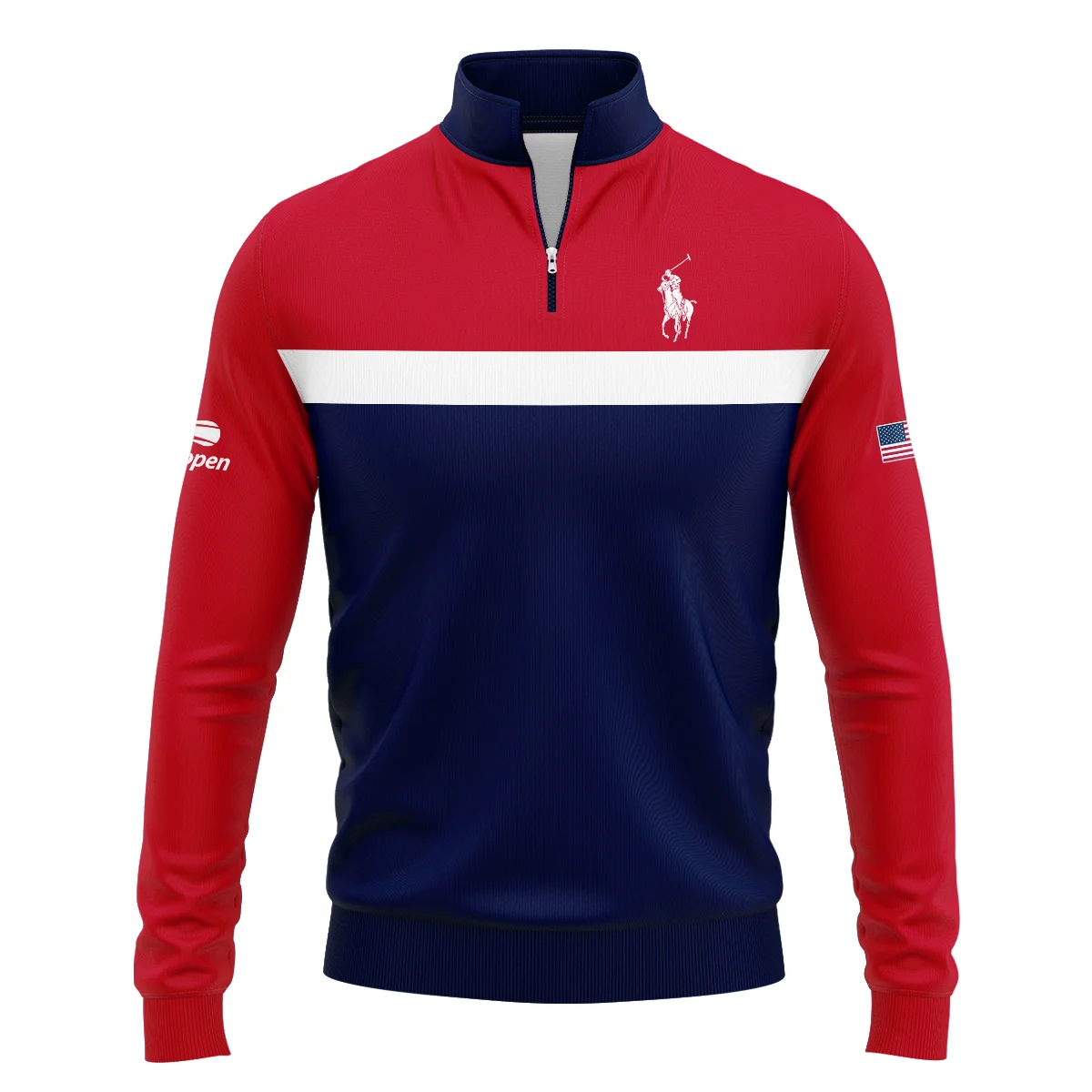 Ralph Lauren Blue Red White Background US Open Tennis Champions Hoodie Shirt Style Classic Hoodie Shirt