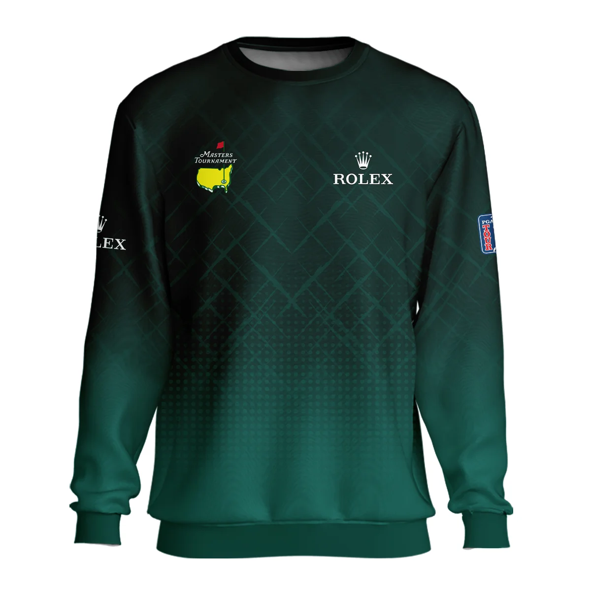 Rolex Masters Tournament Sport Jersey Pattern Dark Green Bomber Jacket Style Classic Bomber Jacket