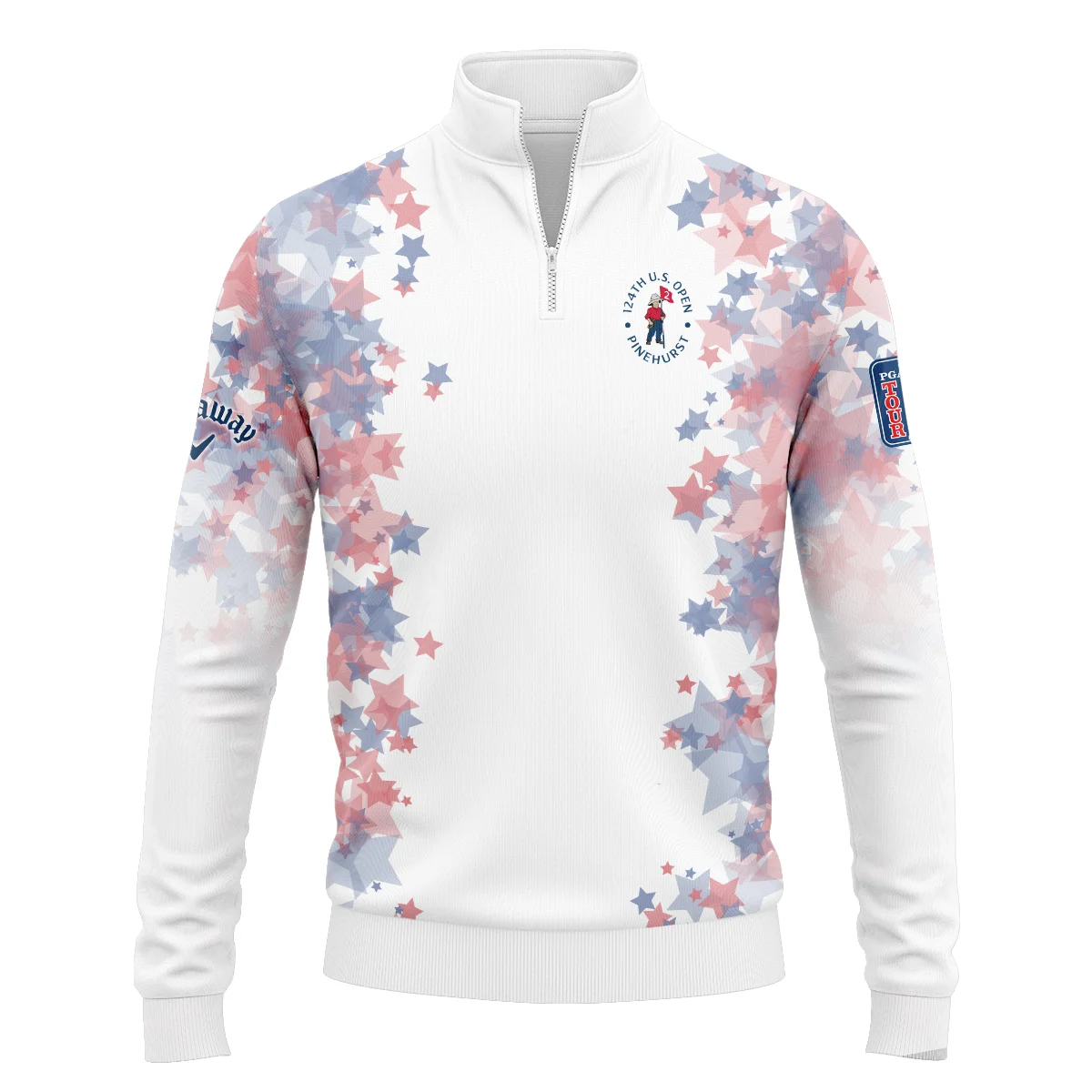 Special Version 124th U.S. Open Pinehurst Callaway Quarter-Zip Jacket Coloured Stars Quarter-Zip Jacket