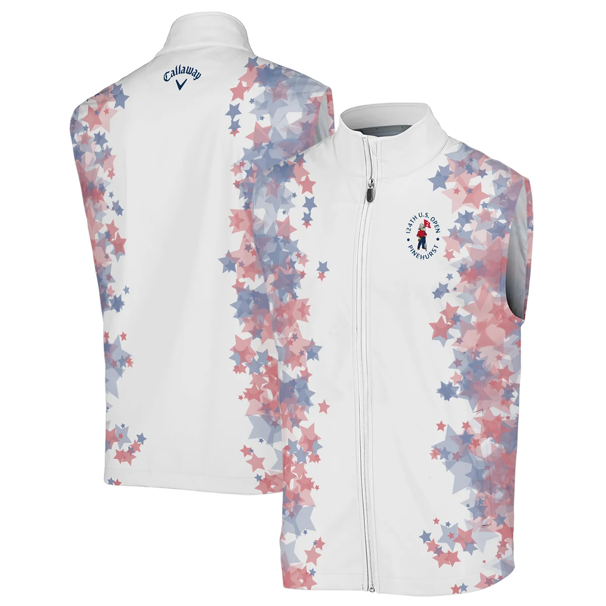 Special Version 124th U.S. Open Pinehurst Callaway Sleeveless Jacket Coloured Stars Sleeveless Jacket