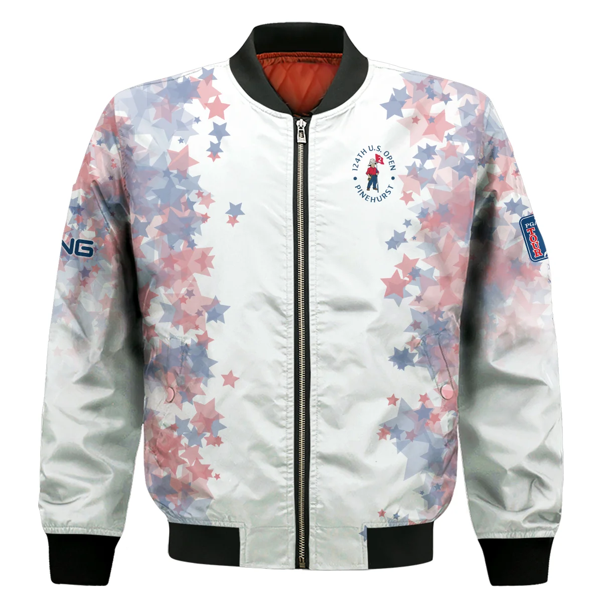 Special Version 124th U.S. Open Pinehurst Ping Bomber Jacket Coloured Stars Bomber Jacket