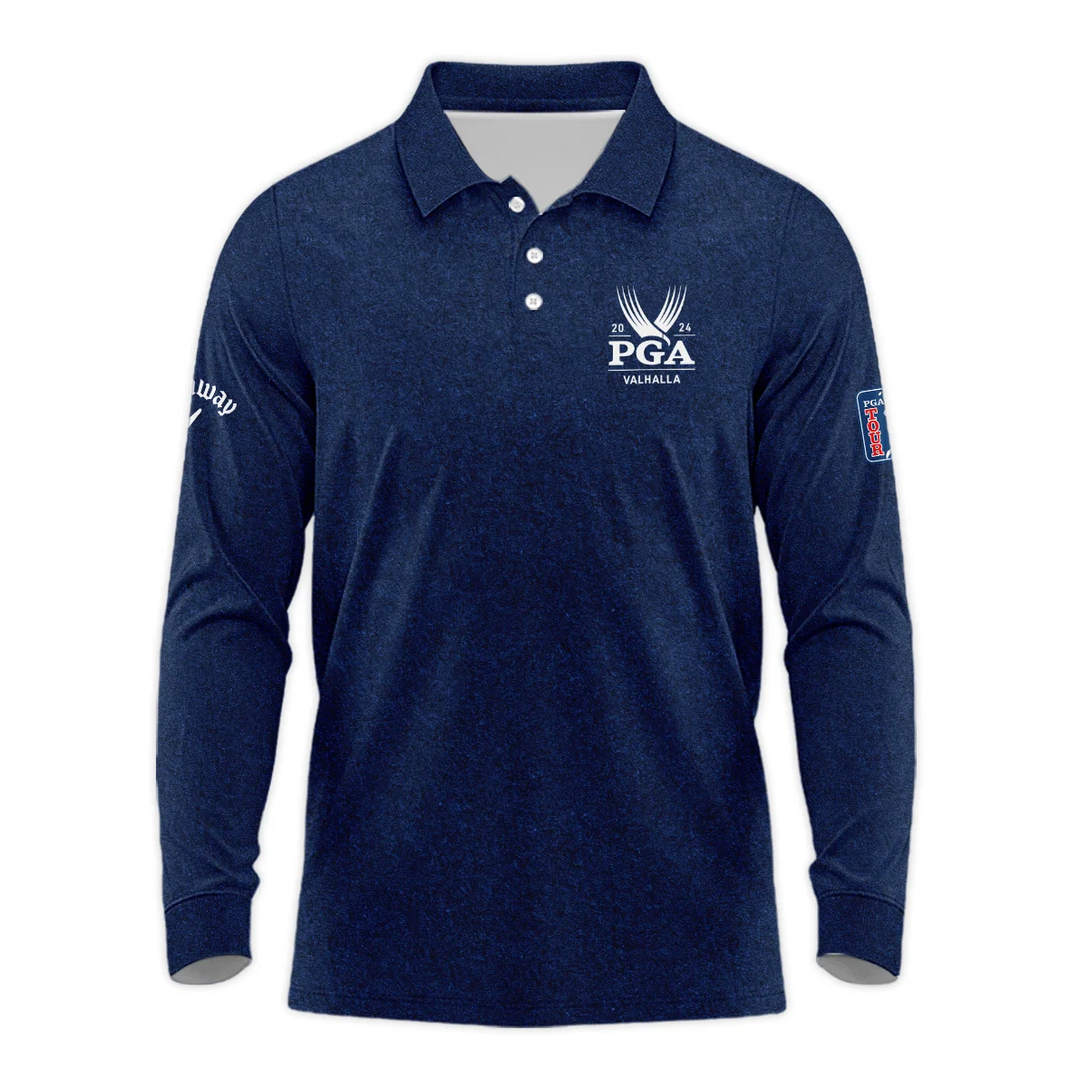 Special Version 2024 PGA Championship Valhalla Callaway Hawaiian Shirt Blue Paperboard Texture Oversized Hawaiian Shirt