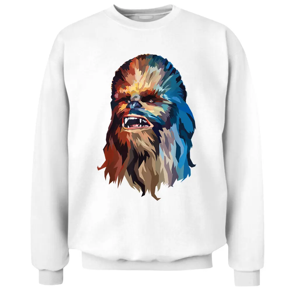 Star Wars Chewbacca Awesome Geometric Style Chewie Portrait Pullover Sweatshirt