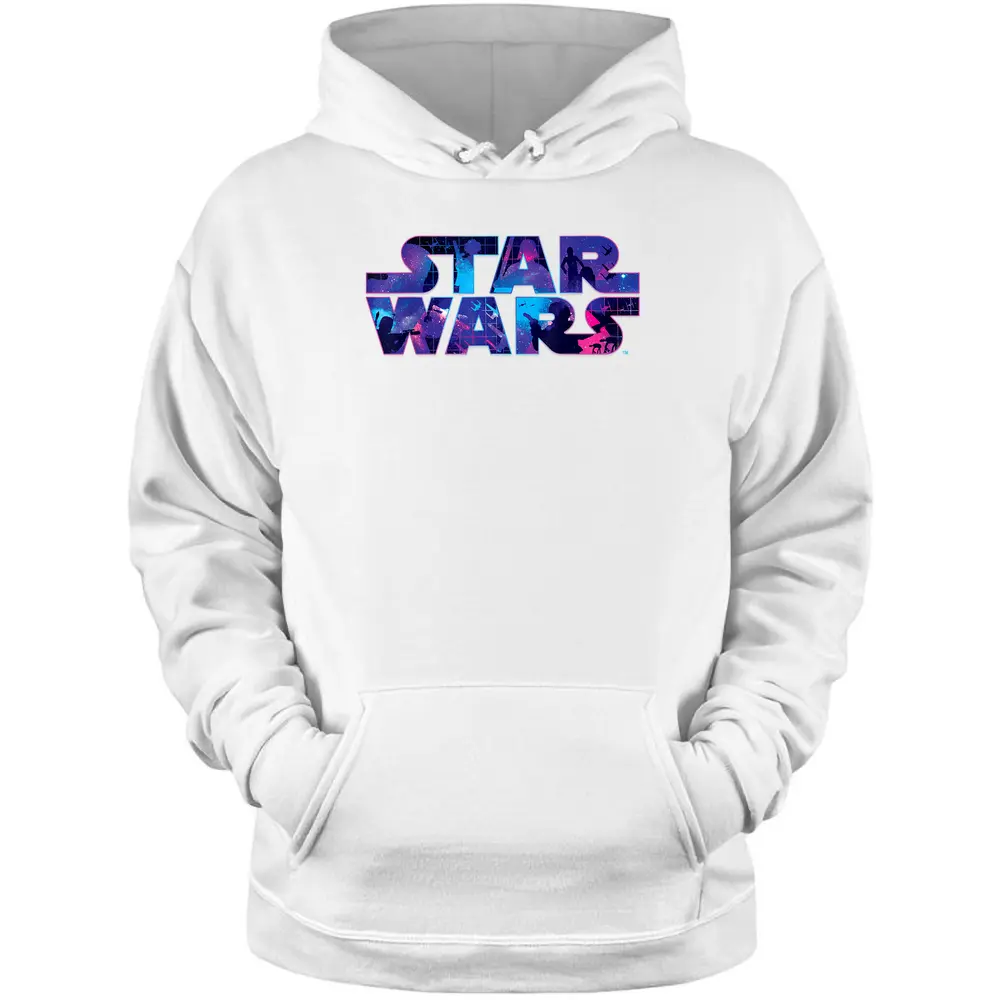 Star Wars Logo Retro 90s Twinkling Stars T-shirt Pullover Hoodie