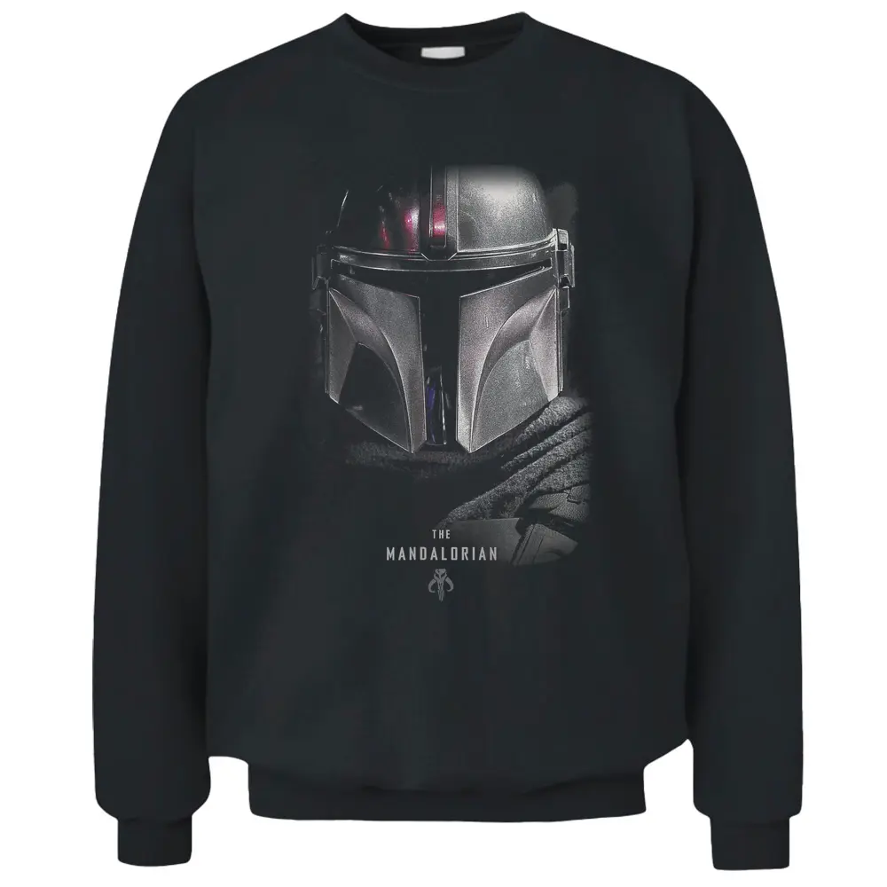 Star Wars The Mandalorian Dark Portrait Pullover Sweatshirt