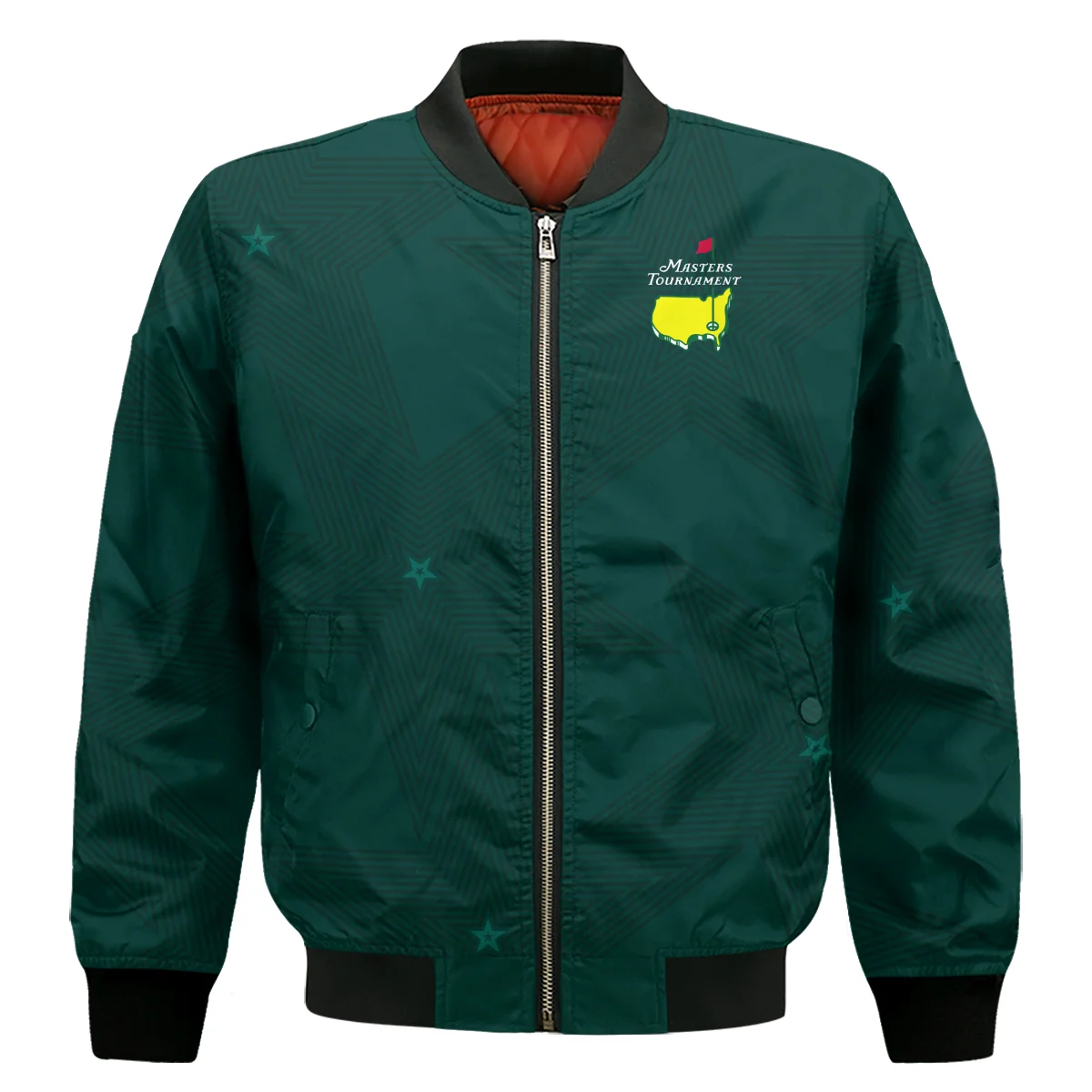 Stars Dark Green Golf Masters Tournament Bomber Jacket Style Classic Bomber Jacket