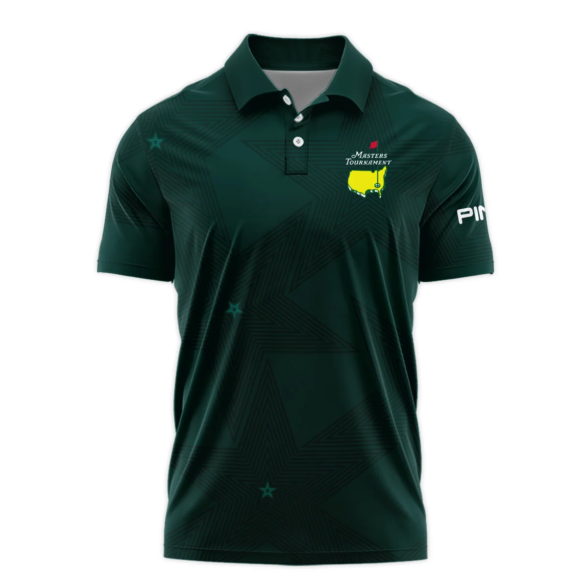 Stars Dark Green Golf Masters Tournament Ping Polo Shirt Style Classic Polo Shirt For Men