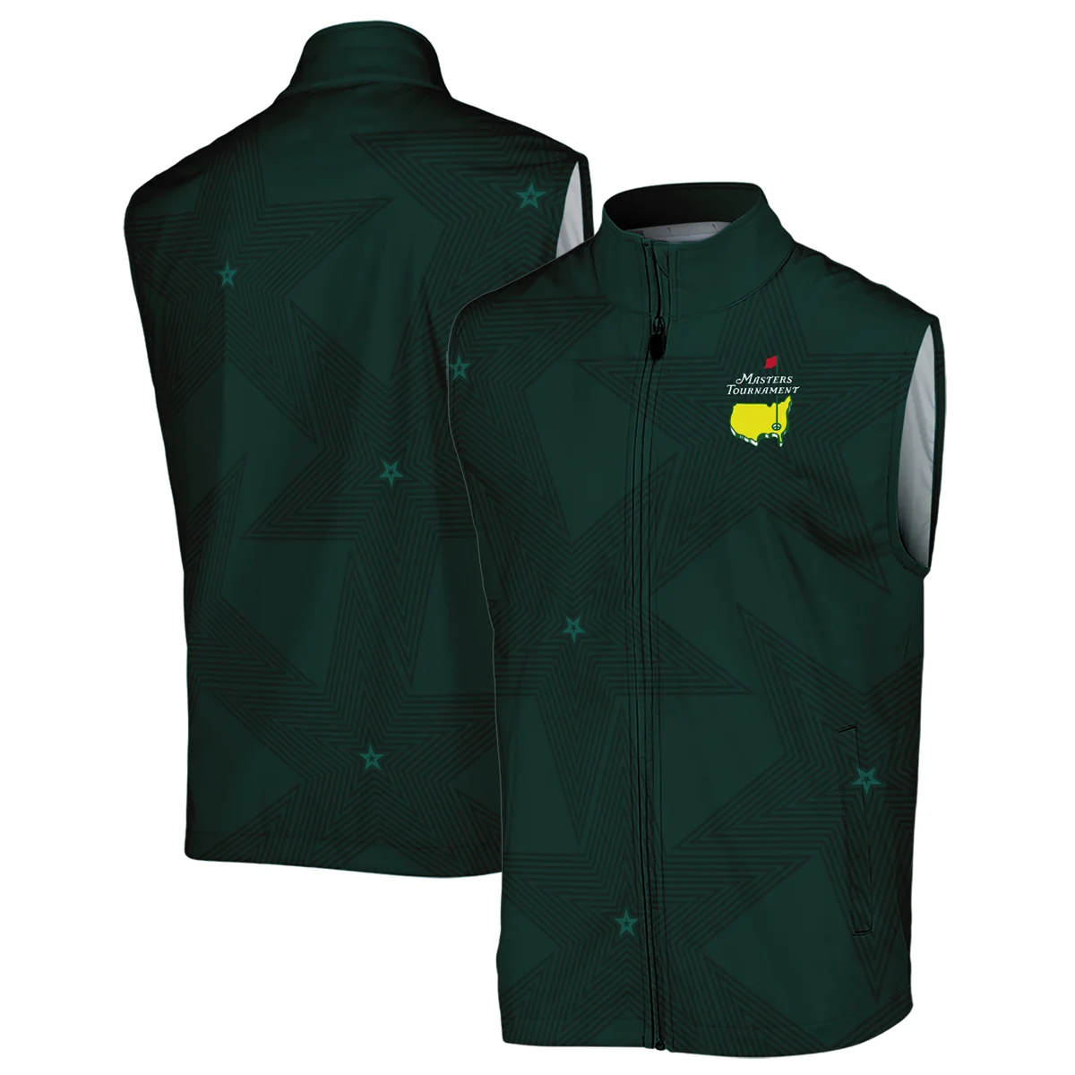 Stars Dark Green Golf Masters Tournament Polo Shirt Style Classic Polo Shirt For Men