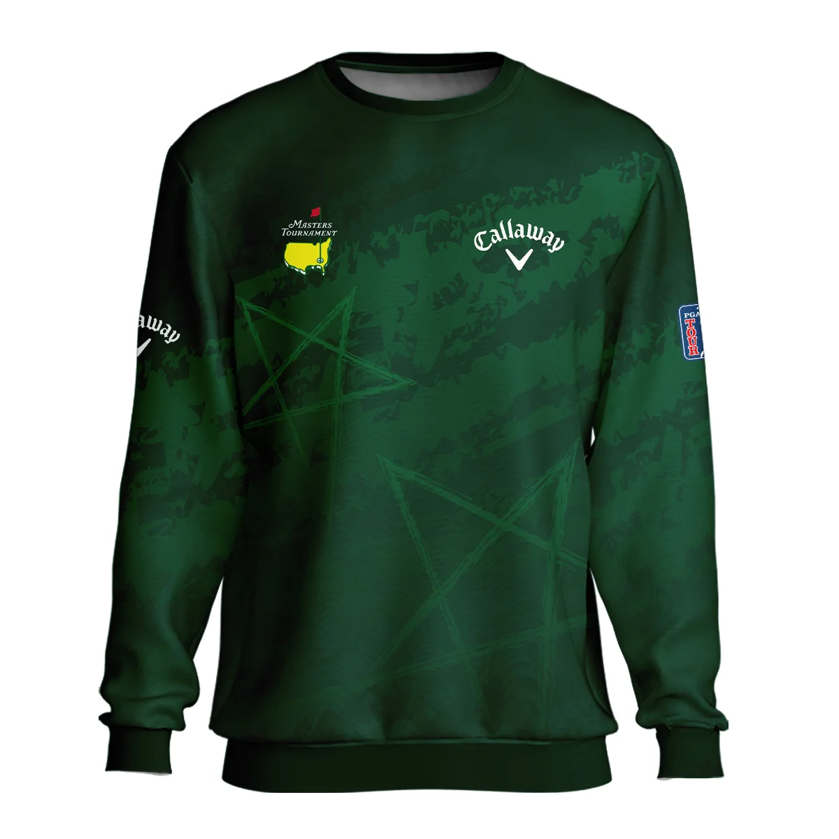 Stars Gradient Dark Green Grunge Pattern Masters Tournament Callaway Unisex Sweatshirt Style Classic Sweatshirt