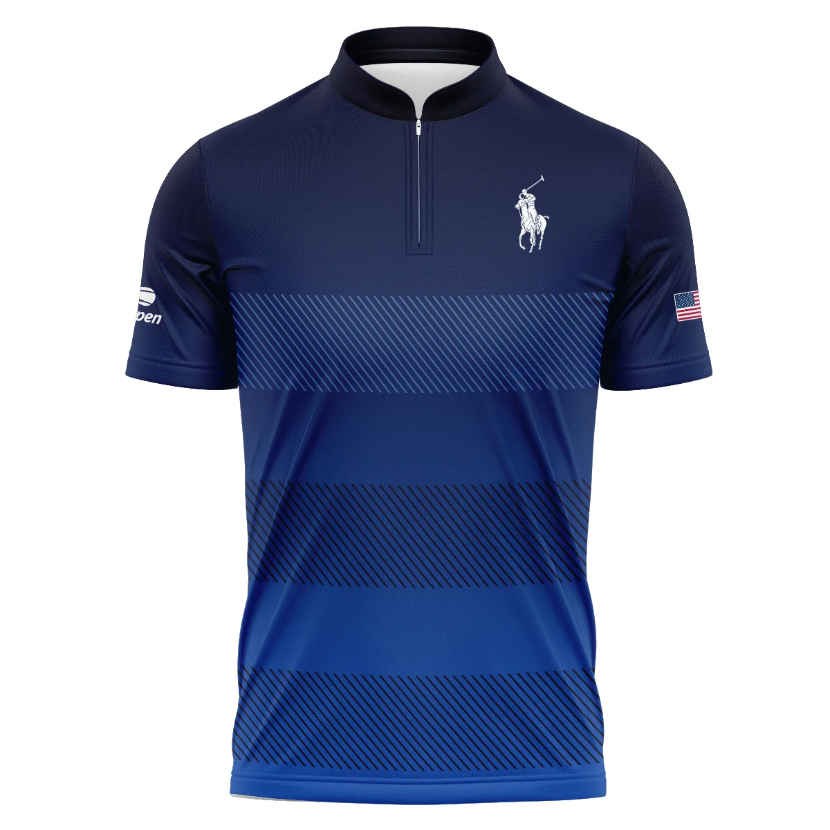 Straight Line Dark Blue Background US Open Tennis Champions Ralph Lauren Unisex T-Shirt Style Classic T-Shirt
