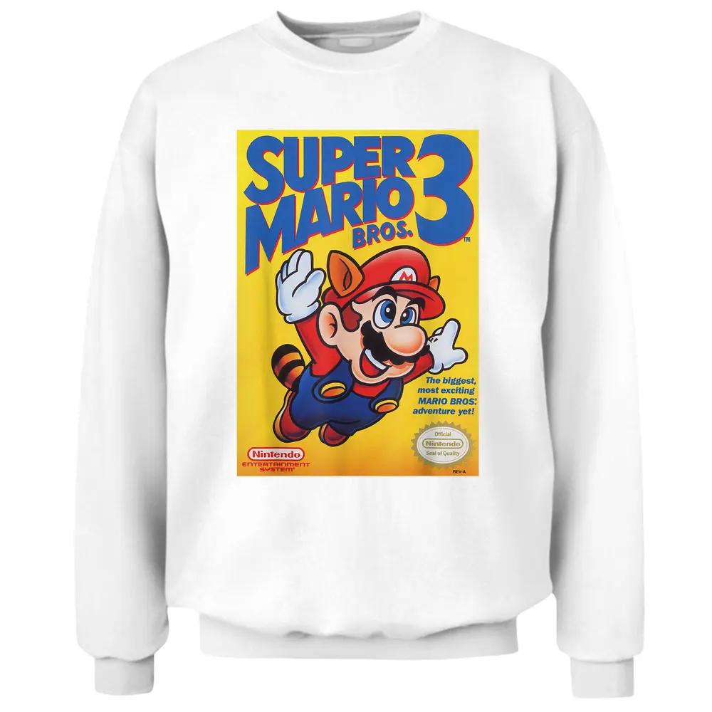 Super Mario Bros 3 Flying Raccoon Mario Pullover Sweatshirt