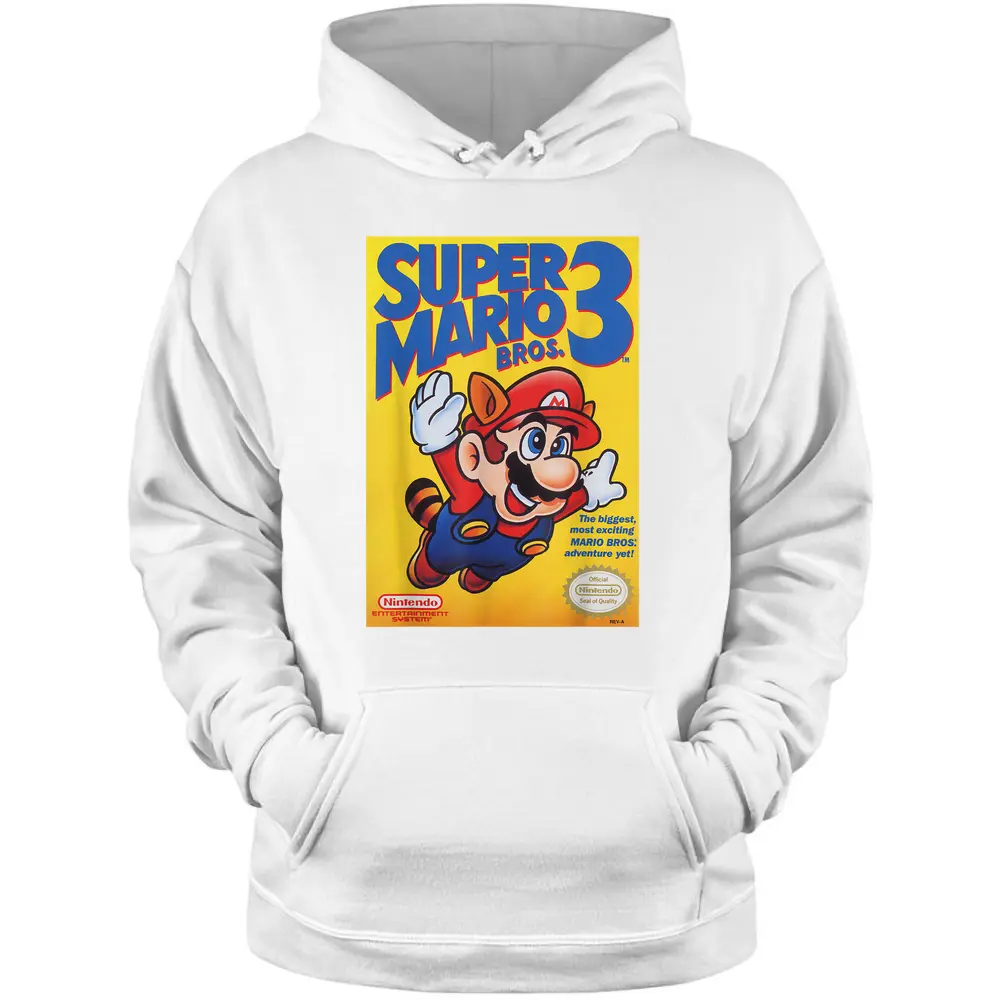 Super Mario Bros 3 Flying Raccoon Mario Pullover Hoodie