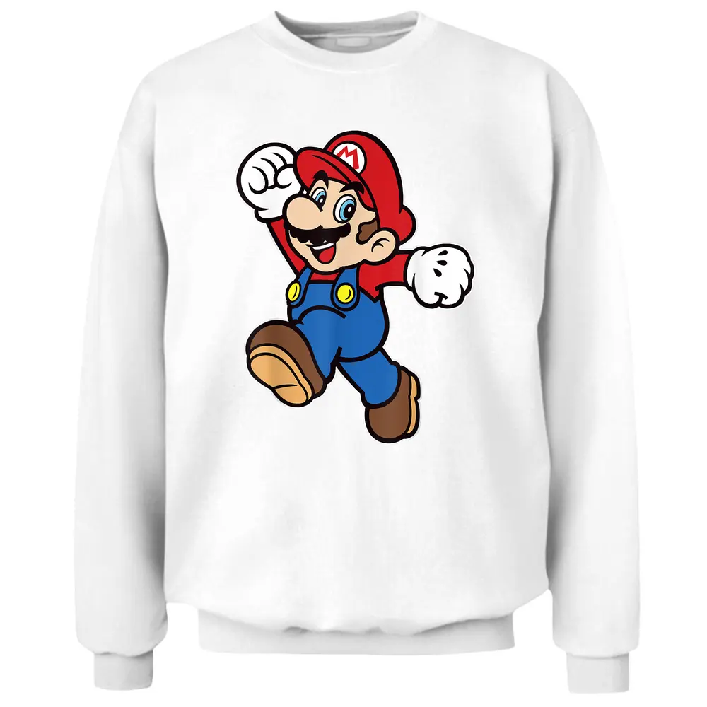 Super Mario Classic Jump Portrait Pullover Sweatshirt