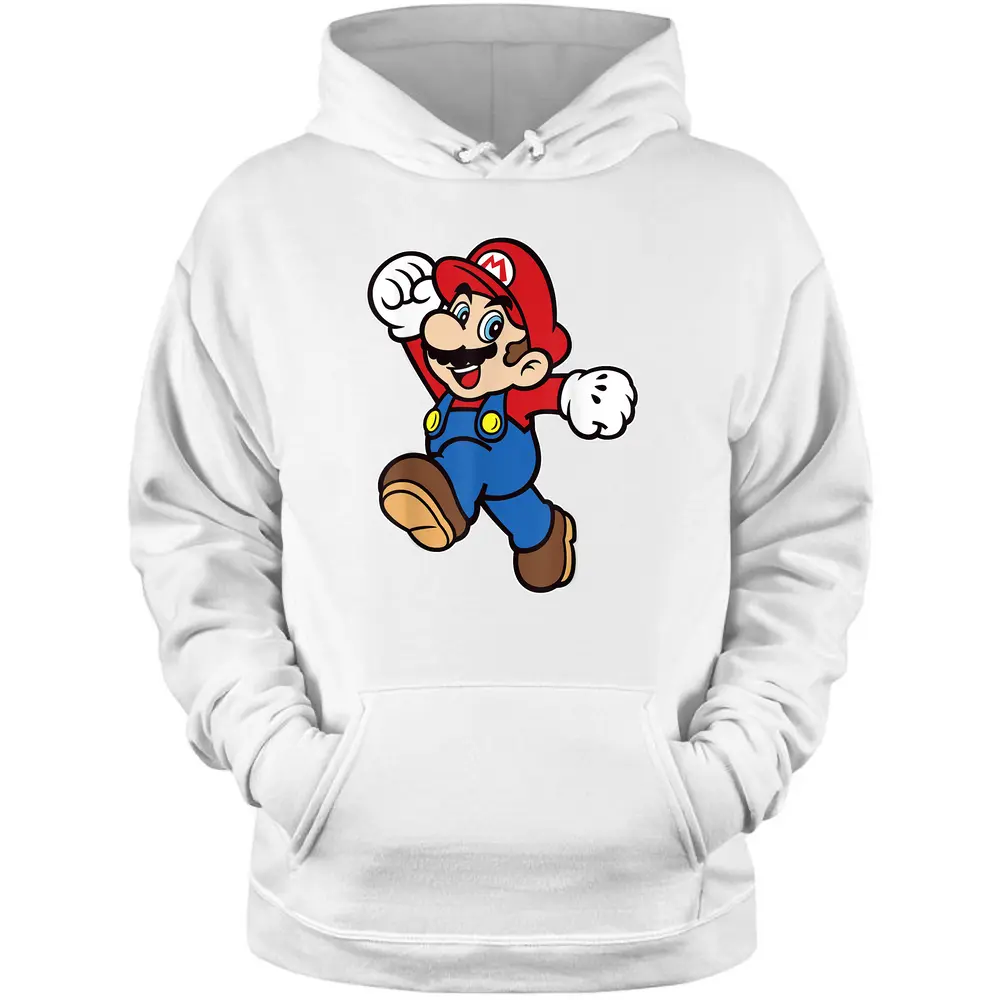 Super Mario Classic Jump Portrait Pullover Hoodie