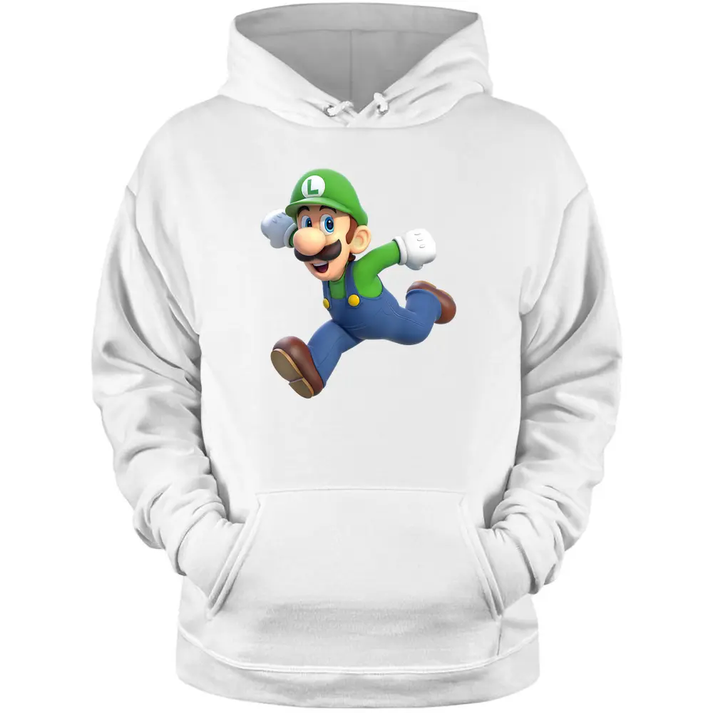 Super Mario Luigi 3d Pullover Hoodie