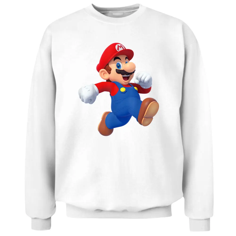 Super Mario Running Mario 3d Pullover Sweatshirt