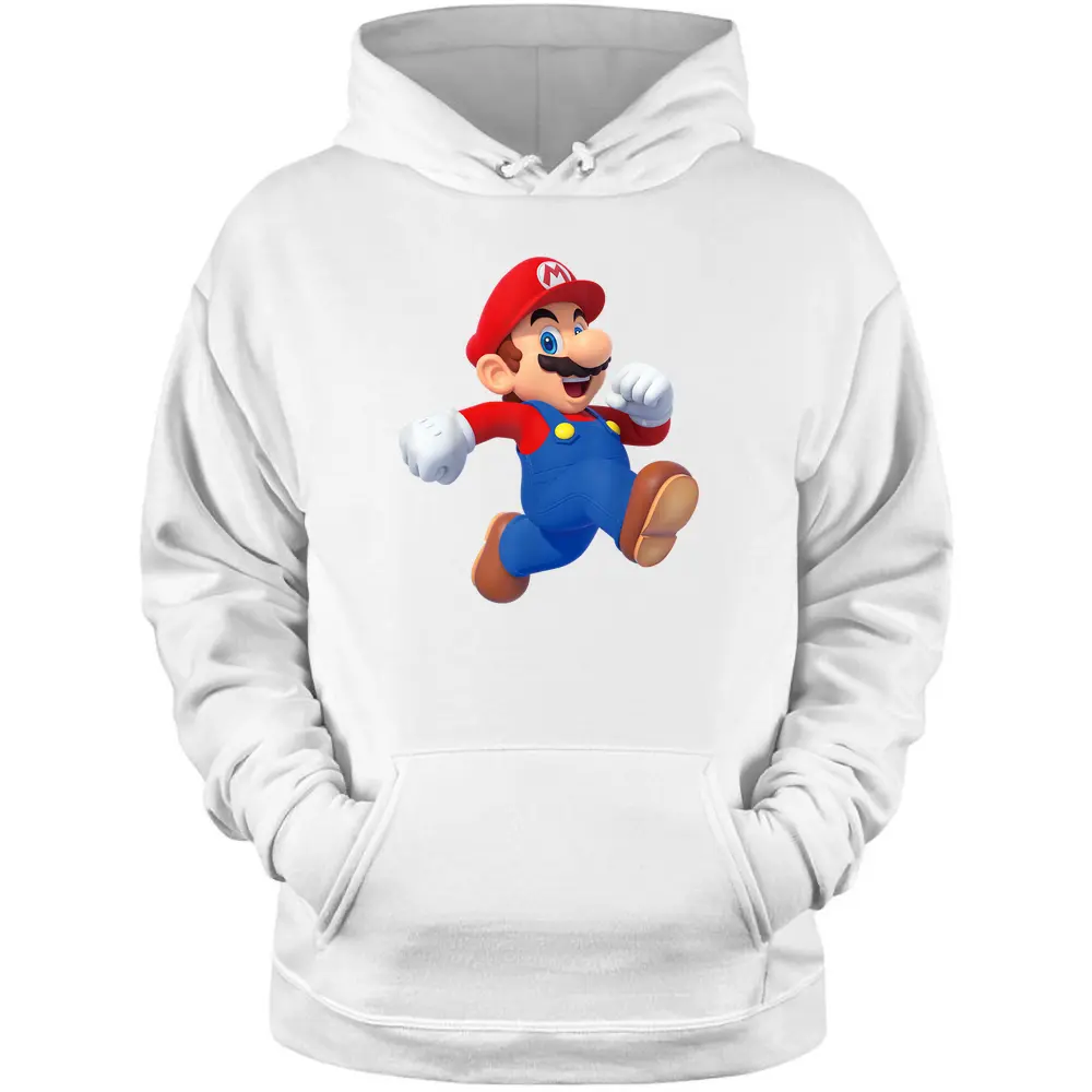 Super Mario Running Mario 3d Pullover Hoodie