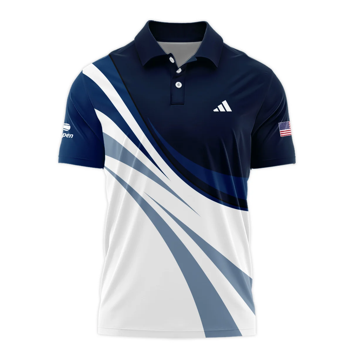 Tennis Love Sport Mix Color US Open Tennis Champions Adidas Polo Shirt Mandarin Collar Polo Shirt