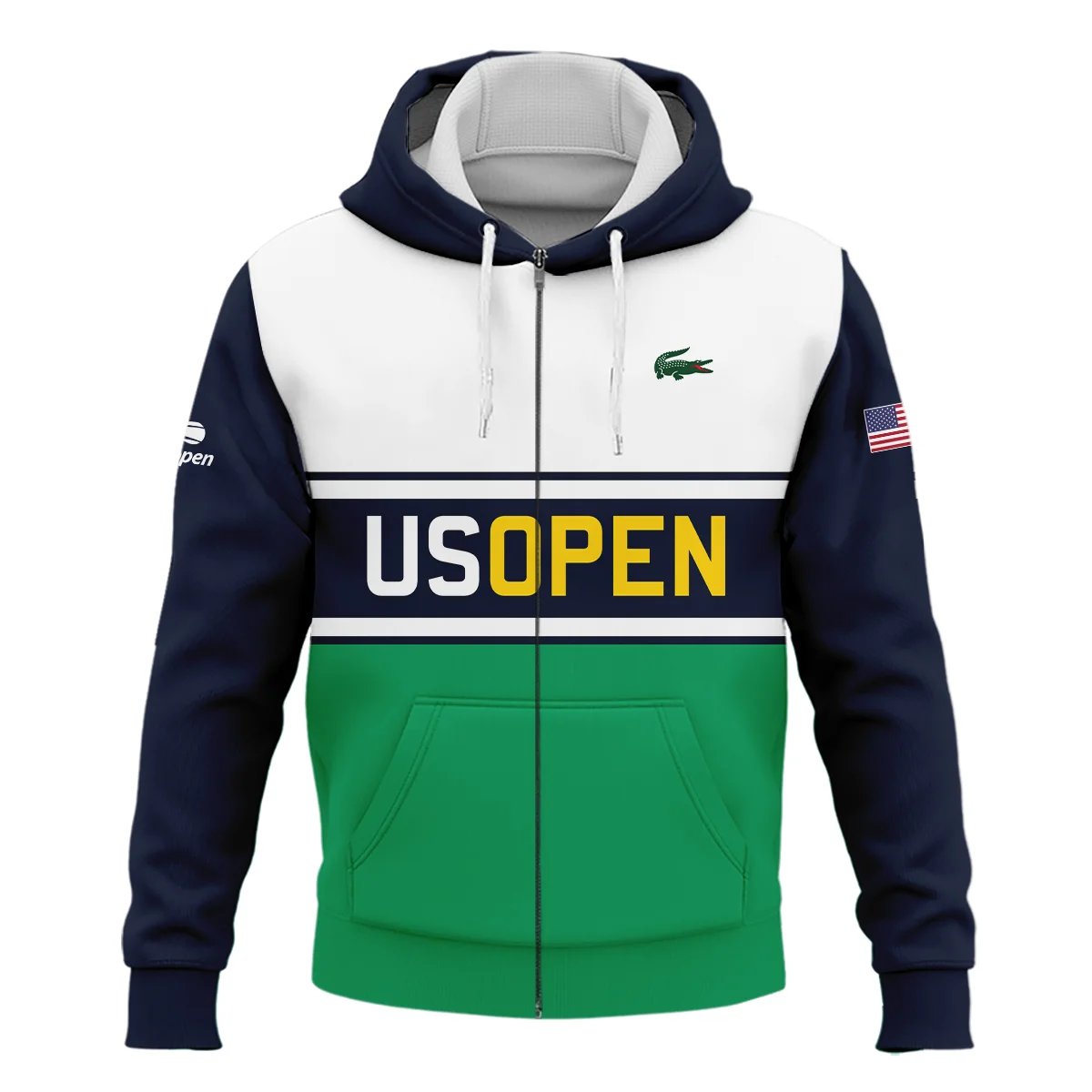 Tennis Love Sport Mix Color US Open Tennis Champions Lacoste Zipper Hoodie Shirt Style Classic Zipper Hoodie Shirt