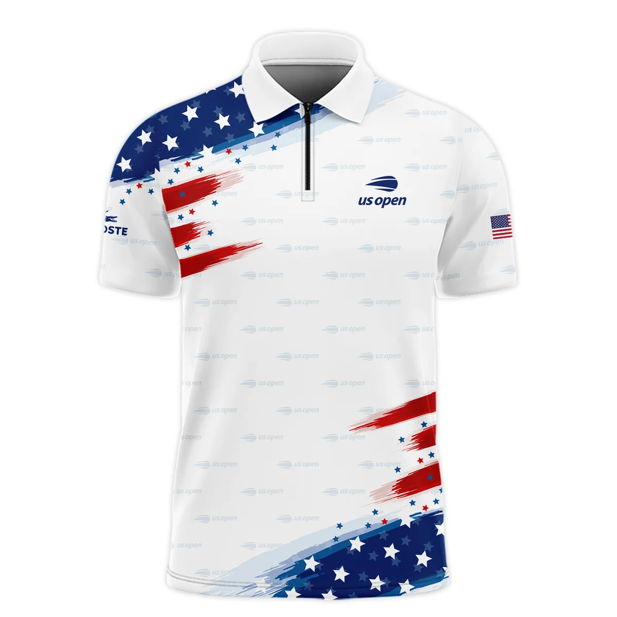 Tennis Love Sport Mix Color US Open Tennis Champions Lacoste Zipper Polo Shirt Style Classic Zipper Polo Shirt For Men