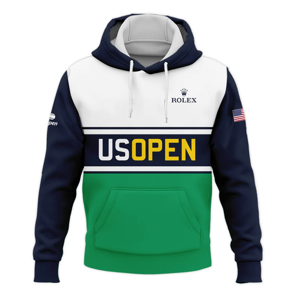 Tennis Love Sport Mix Color US Open Tennis Champions Rolex Mandarin collar Quater-Zip Long Sleeve
