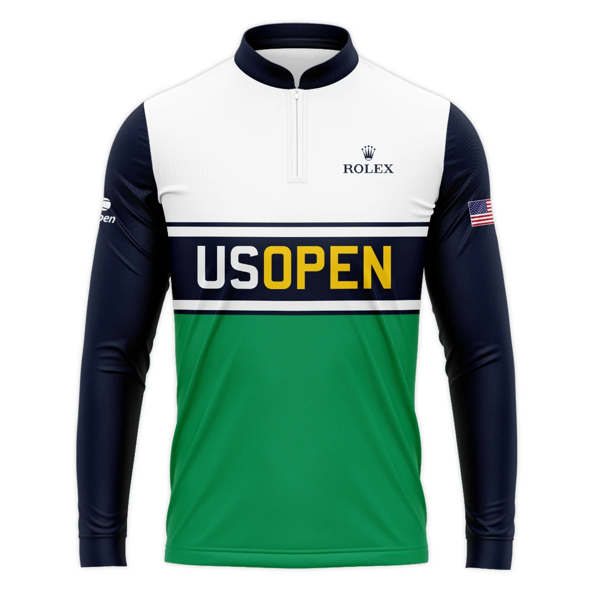 Tennis Love Sport Mix Color US Open Tennis Champions Rolex Zipper Polo Shirt Style Classic Zipper Polo Shirt For Men
