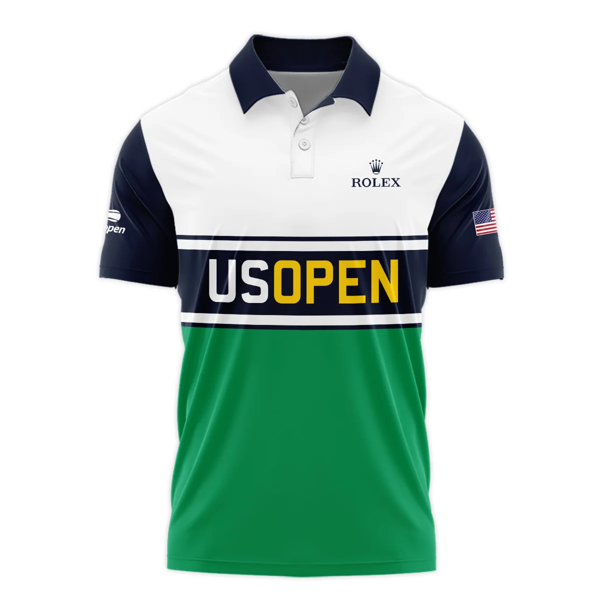 Tennis Love Sport Mix Color US Open Tennis Champions Rolex Mandarin collar Quater-Zip Long Sleeve